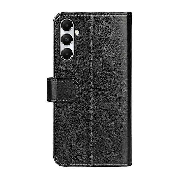 For Samsung Galaxy A05s R64 Tekstur Horisontal Flip Lær Mobiltelefon Deksel Black