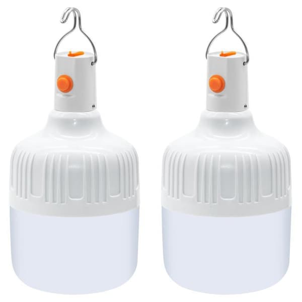 LED Campinglykt - AIMOONSA - Pakke med 2 - USB Oppladbar - 500 lumen - 3 moduser