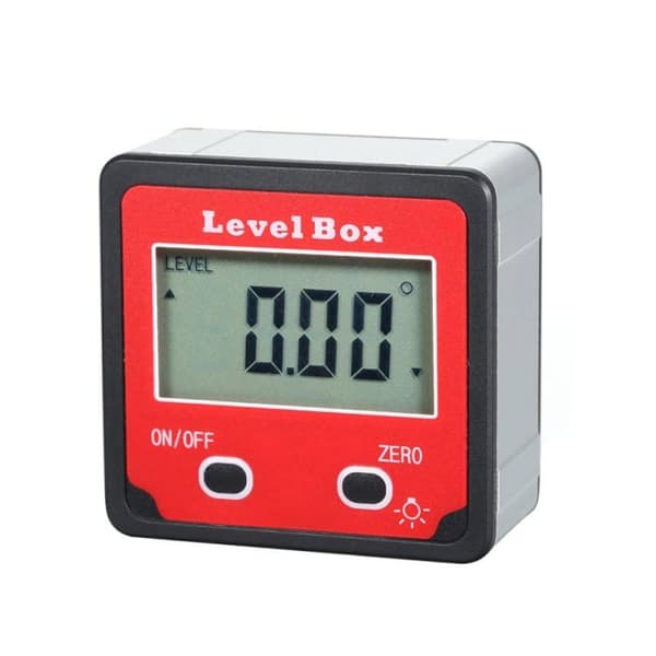 2-knapps digital inklinometer Mini Rødt digitalt inklinometer