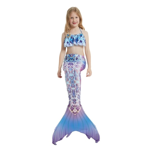 Svømmehale for jenter - Mermaid Tails - Lilla purple 3XL