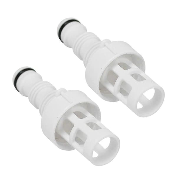 2 stk. 10201 til Intex-adapter til tilslutning til afløbsanordning White