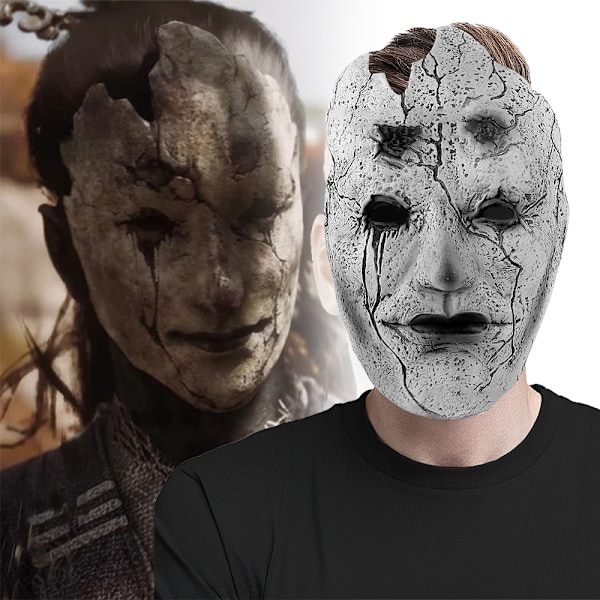 Svart Myth Wukong Mask för Vuxna Taoist Mi Cosplay Halloween Maskeradskräckskrämmande Mask