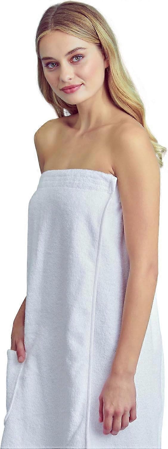 Premium bomuldshåndklæde-wrap til kvinder - Blød og meget absorberende bruse-wrap, One Size