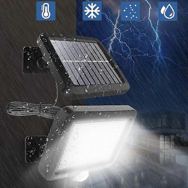 Solcellelamper for utendørs bruk, 56 LED solcellelampe utendørs med