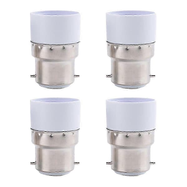 4-pack 220V B22 till E14 Sockel Glödlampsadapter Hållare