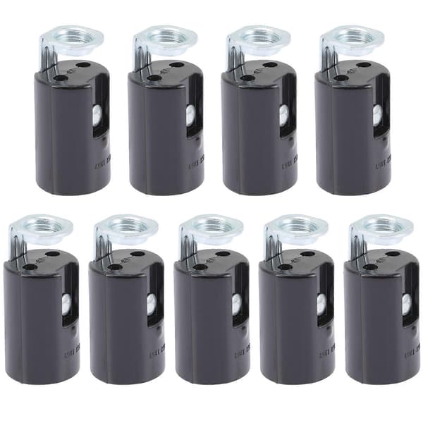 [KK] 9 pcs Ceiling Mounted Lampshade Replacement Light Socket Candelabra Socket Lamp Holder Chandelier Lamp