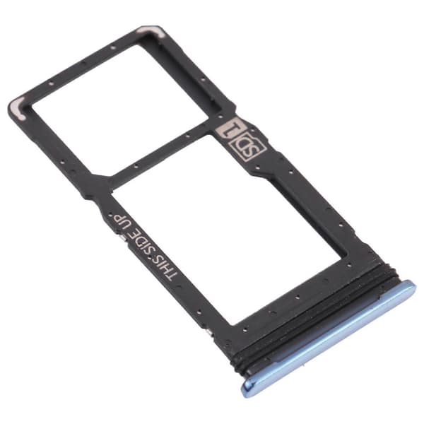 SIM-kortsfack + Micro SD-kortsfack för Motorola Moto G100 (blå) Blue