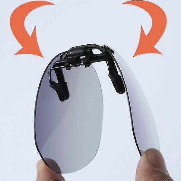 Clip-on solbriller til briller - Nightvision Gul