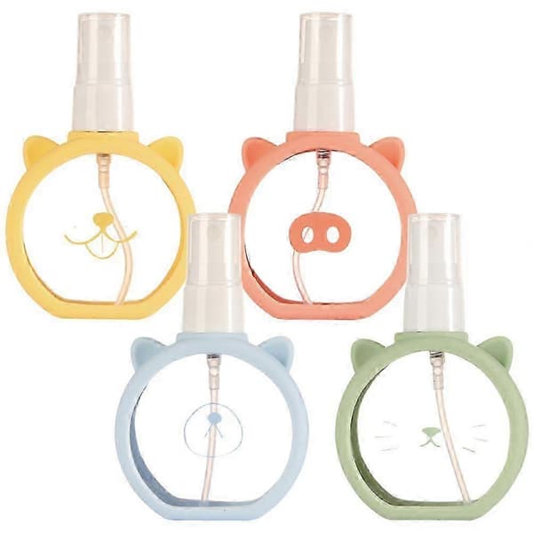 Små plastsprayflaskor 4 st Små sprayflaskor reseflaskor Atomizer för resor Tomma