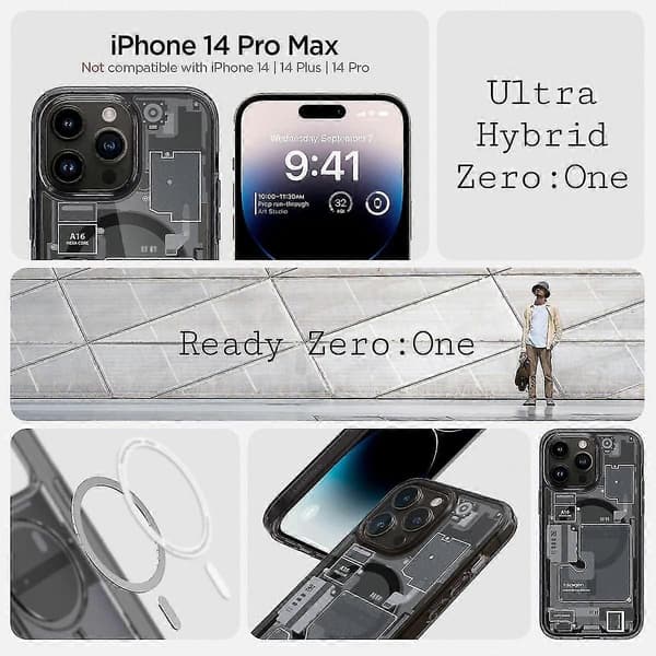 Ultra Hybrid MagFit-deksel til 14 Pro Max (2022) - Zero One