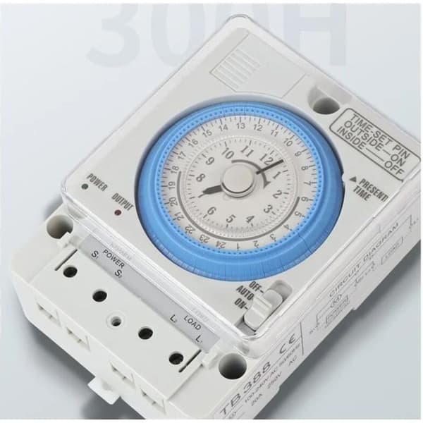 Analogt dagur, mekanisk timer, timerkontakt