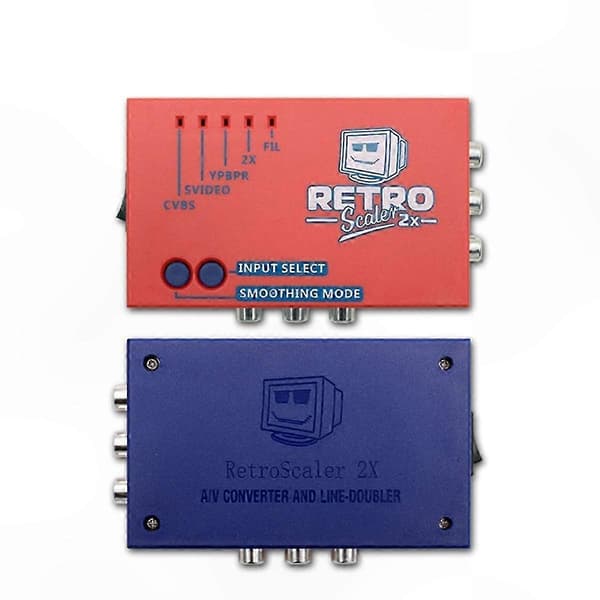 HD-videokonverterer for retrospillsystemer - AV til HDMI-adapter for PS2 N64 Dreamcast MD1 MD2-støtte Blue