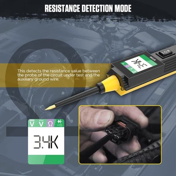 BT250 Power Probe Kit for 6-30V Car Circuit Tester, Electrical Diagnostic Tool with 1.5m Cable