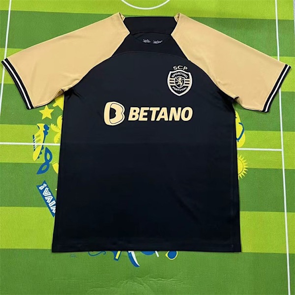 23-24 Portugisiska Superligan Sporting Lissabon Tröja LLissabon Tröja Hemma och Borta Fotbollströja Ronaldo Coates XL XL XL C