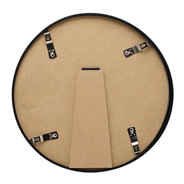 Rund sort fotoramme 10 Black One Size