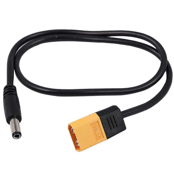 For Rc Xt60 Hann Til Dc5525 Hann Strømkabel For Ts100 Elektronisk Loddebolt black  yellow