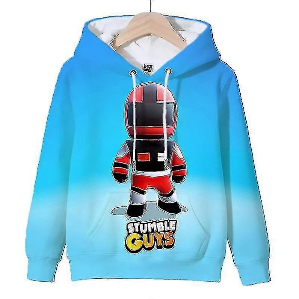Stumble Guys Hoodie Pojkar Flickor Sweatshirts Barn Tecknad Huvtröja Pullovrar Toppar Stumble Guys Tryck Huvtröjor Vår Barnkläder 10 kids-100(3T)