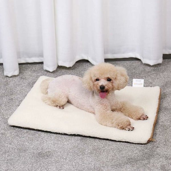 Self-heated pillow for cats and dogs, heating blanket without electricity or battery (Self-heated pillow for pets beige 6045cm), HANBING