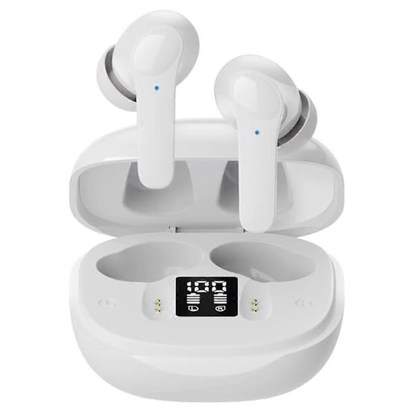 B11 Smarte Stemmeoversettelsesørepropper Støyreduksjon Bluetooth-kompatible In-Ear Hodetelefoner - Hvit