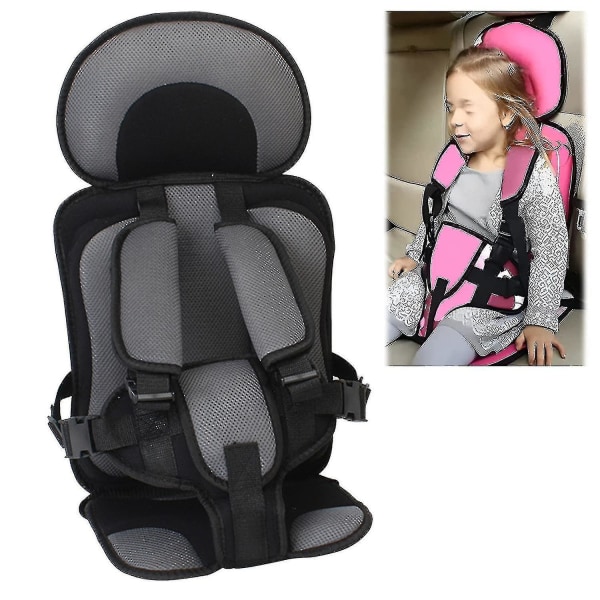 Bilbarnstol Enkelt bärbart bilbälte, 0 12 år gammalt barnbilsbältesskydd Fo -gt Black - L