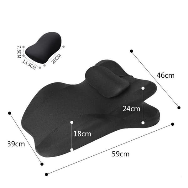 Sweet Spot Memory Foam-kudde, förbättrad sittdyna för par, stöder midja och nacke – blå