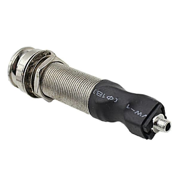 Bærbar Guitar Endpin Preamp Pickup Bridge Saddle 6.35mm Jack Socket Ukulele Cylinder Akustisk Pickup Tilbehør