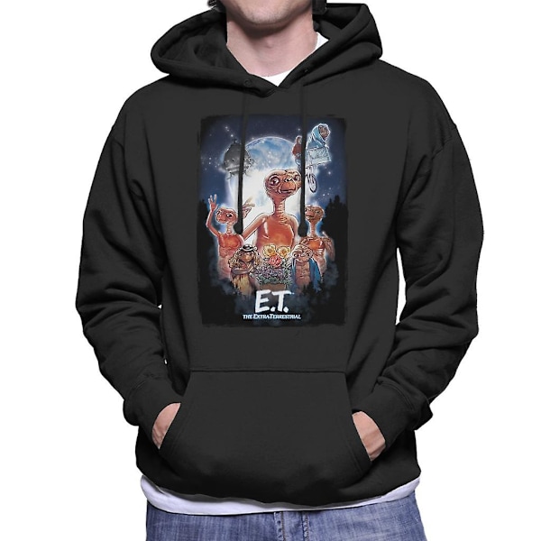 E.T. - elokuvan juliste -montaasi miesten huppari Black Small