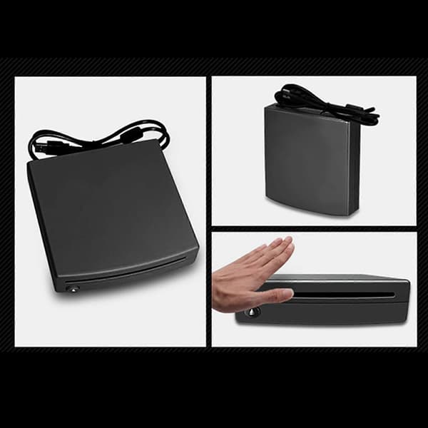1din Bilradio Cd/dvd-afspiller Ekstern Til Android Stereo Interface Usb-forbindelse Gps-navigation Pl Black