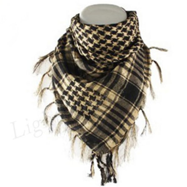 Dam Houndstooth Scarf Sjal Wrap Scarves Khaki