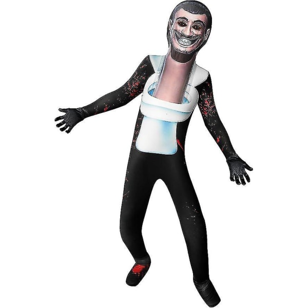 Hot Skibidi Toalettdräkt Ljudkamera Man Body Speakerman Titan Modell Cos Jumpsuit Barn Jul Halloween Födelsedagspresent