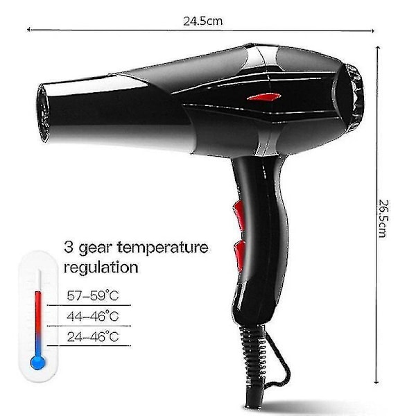 Profesjonell 3200w Barber Salon Styling Verktøy Varm Kald Luft Hårføner Husholdnings Hurtigtørkende Elektrisk