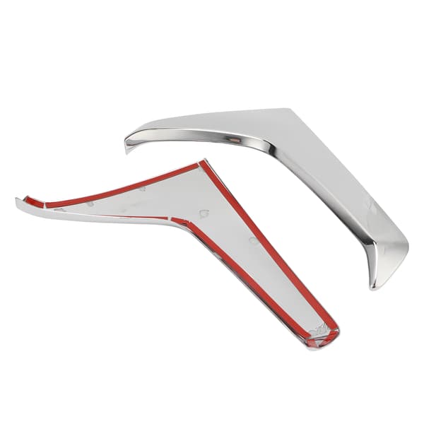 [KK] 2 PCS Rear Window Side Spoiler ABS Chrome Beveled Cover Replacement for Subaru Forester SK 2018-2020