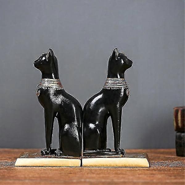 2 st retro harts egyptiska katt bokstöd studierumsinredning