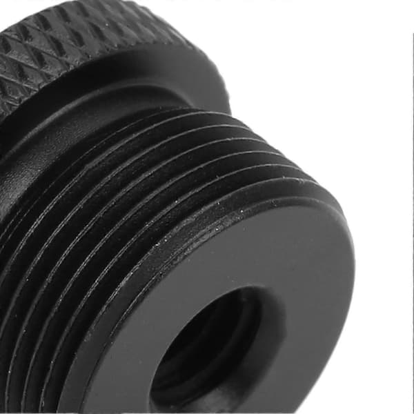 1/4\" til 5/8\" mikrofonstativadapter - hun til han skruegevindkonverter til kameramonitor mikrofonstativ - sort