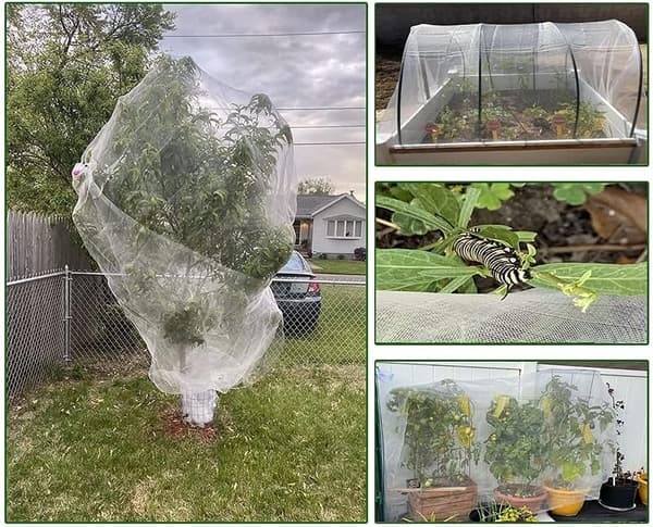 [KK] 2.5 x 10 m Insect Net Fine Mesh Garden Net Protective Net Compatible with Vegetables - FX-