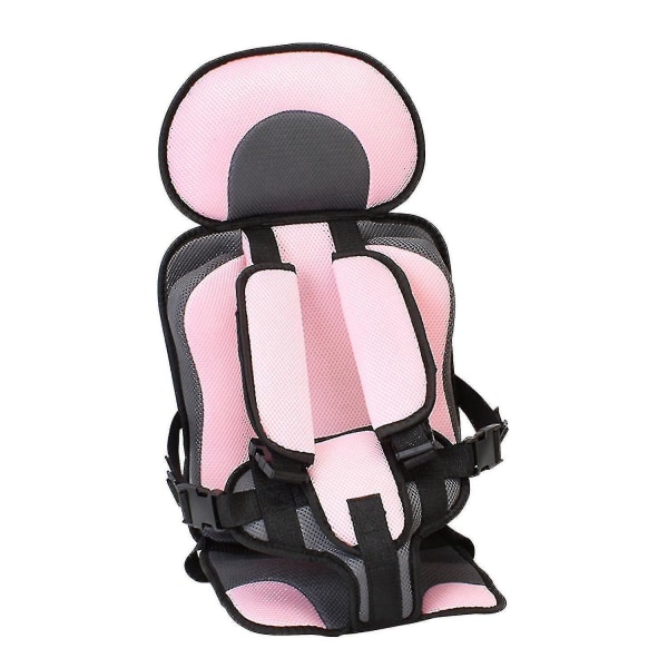 Bilbarnstol Enkelt bärbart bilbälte, 0 12 år gammalt barnbilsbältesskydd Fo -gt Pink - L