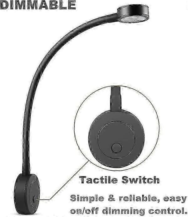 12V Bobil Sengelampe LED Leselys med USB SZRH A-GB 5 5
