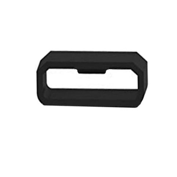 10 st silikonersättningsringar för klockarmband, svart Black 18mm