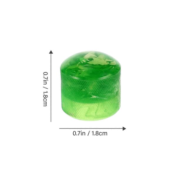 Potentiometer Kontroll Gitarrknoppar Elgitarrknoppar 3 Set Plast Green 1.8x1.8cm