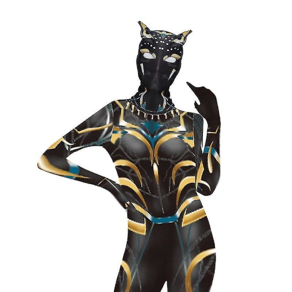 Black Panther Cosplay Kostym Shuri Jumpsuit För Vuxna Barn Halloween Carnival Party Disguise Whbyv 190