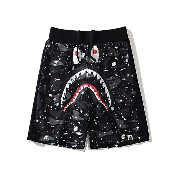 Bape Mænds Shark Shorts Y - Perfekt Sort black M(165-170CM)