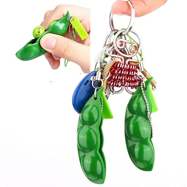 Stuff Certified® Pop It Ärtor - Bönor Ärta Böna Fidget Anti Stress Leksak Bubbla Leksak PVC Grön