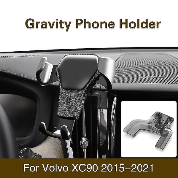 Telefonhållare för Volvo Xc60 Xc40 Xc90 S60 V60 S90 Gps-ställ Bil Gravity Bracket Biltelefon Ficture Biltillbehör color