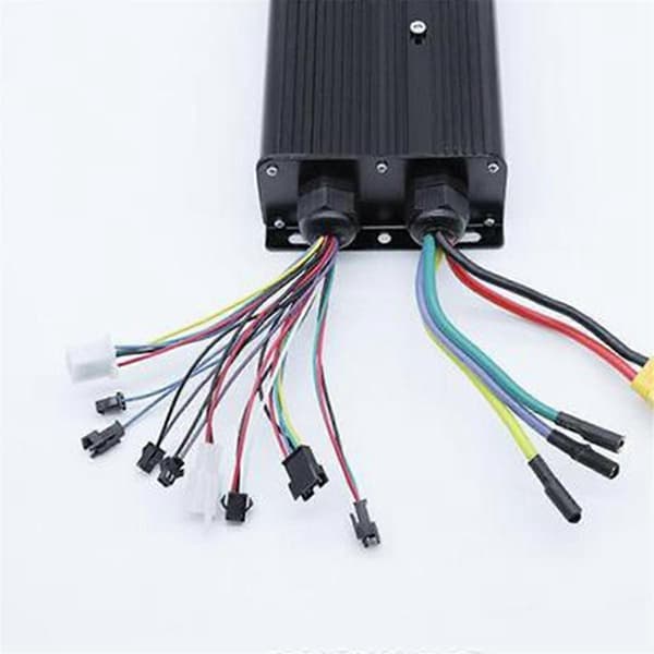3000W Elcykel Controller System 48V-72V 60A Dual Mode 18 Rør Sinusbølge Controller black