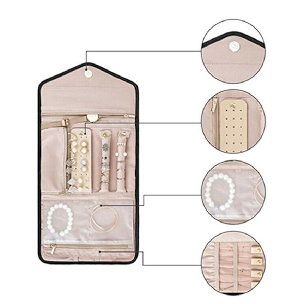 Organiser, sammenleggbar etui for reiser