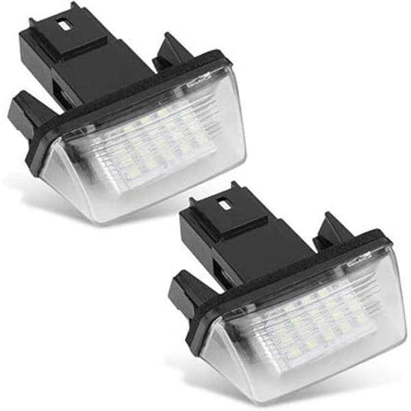 2 LED-bilskyltbelysning, kompatibel med C3 2002-2009 vänster höger