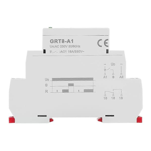 GRT8?A1 Mini Power On Delay Time Relay DIN-skinne montering AC 220V