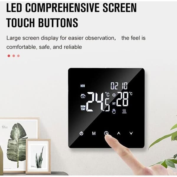 ZOR® WiFi elektrisk varmetermostat - Programmerbar - LCD-skærm - Præcis temperaturkontrol