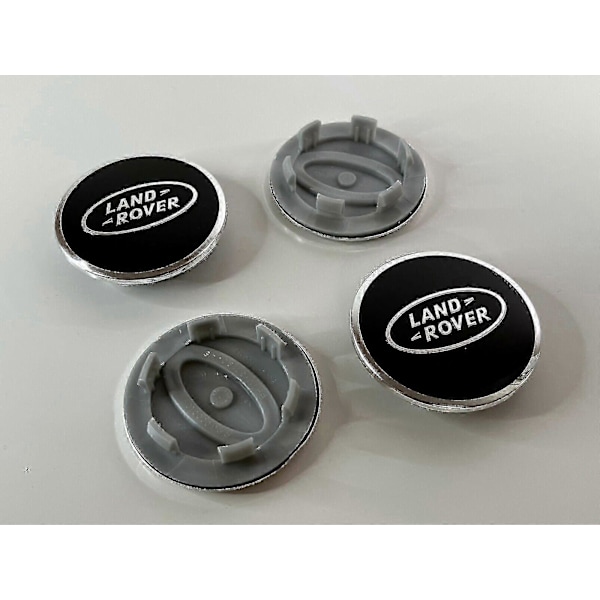 X Land Rover Navkapslar Svarta Range Rover Sport Evoque Velar Discovery 63mm .