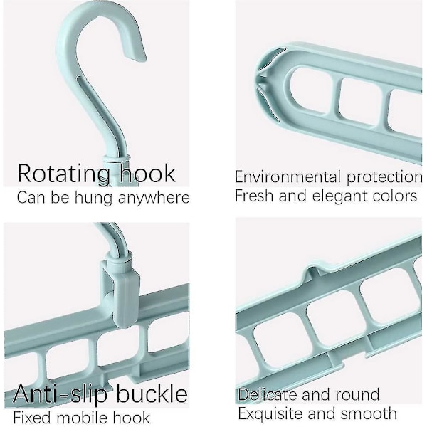 12-pack magiska klädhängare, premium hopfällbara klädhängare, mångsidiga klädhängare för klädförvaring och torkning.